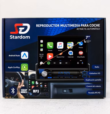 ESTEREO MULTIMEDIA RETRACTIL STARDOOM 7''